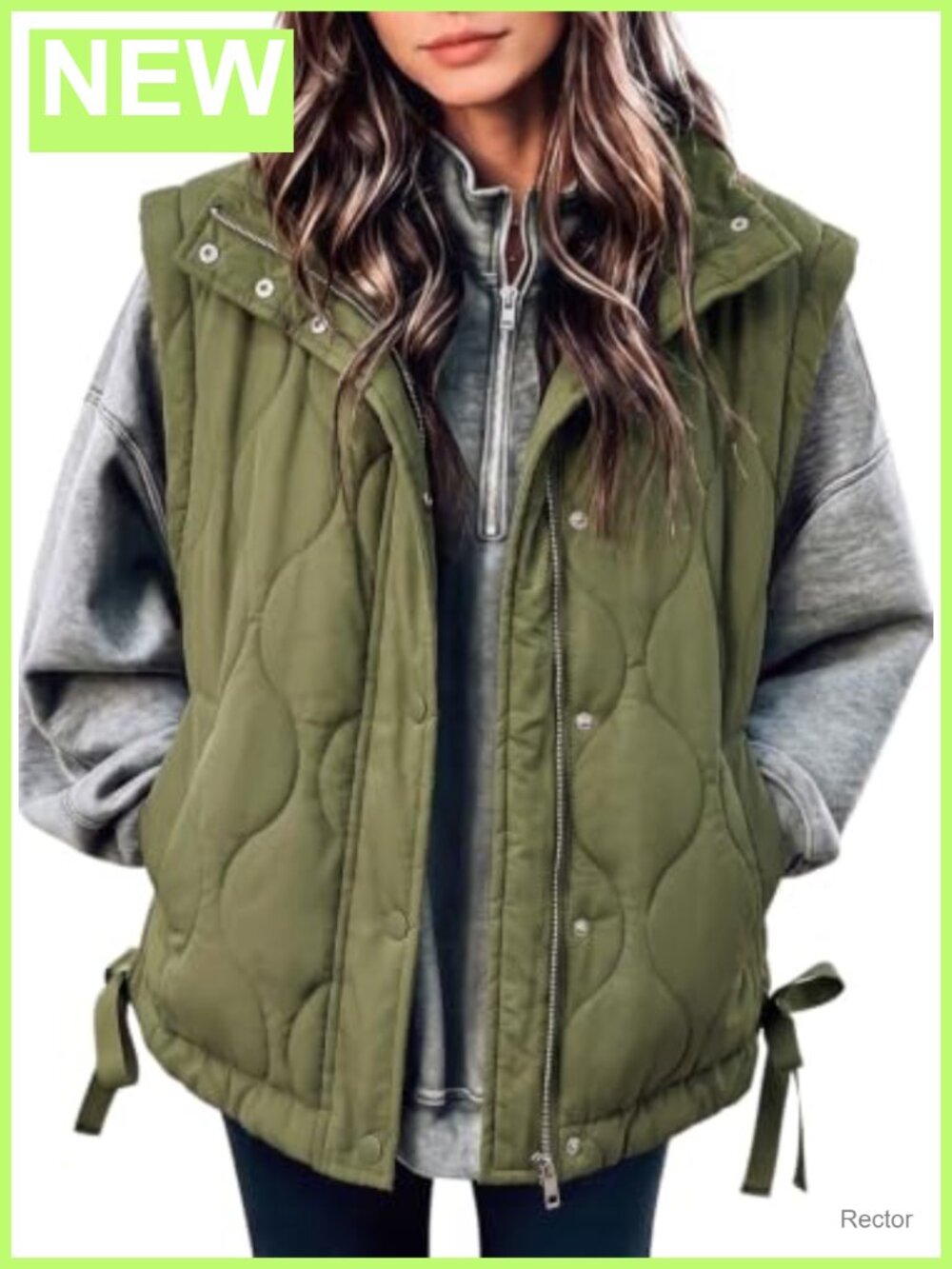 Womens Lightweight Quilted Puffer Vest Sleeveless Zip Jacket